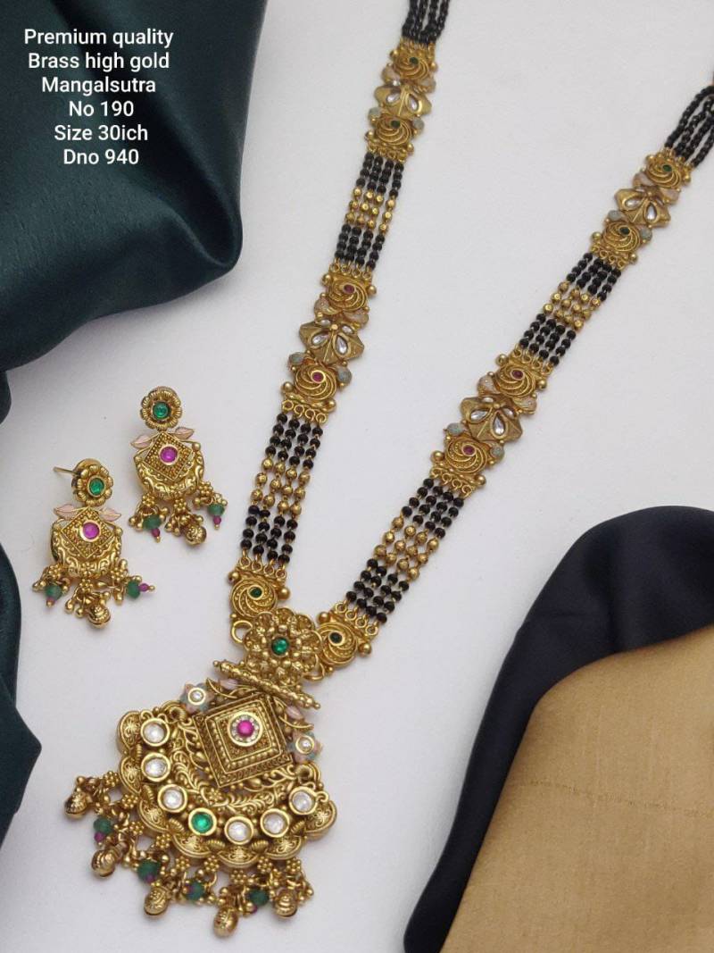 Premium Quality Brass High Gold Mangalsutra 2