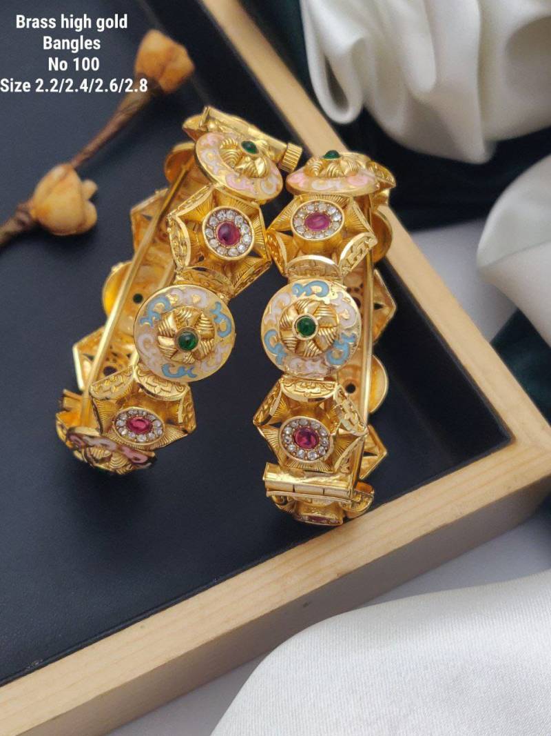 Brass High Gold Bangles 1