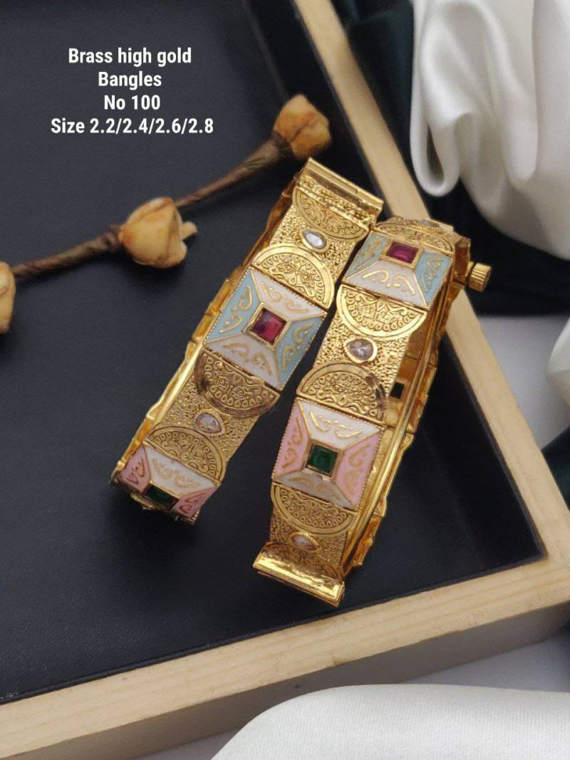 Brass High Gold Bangles 1