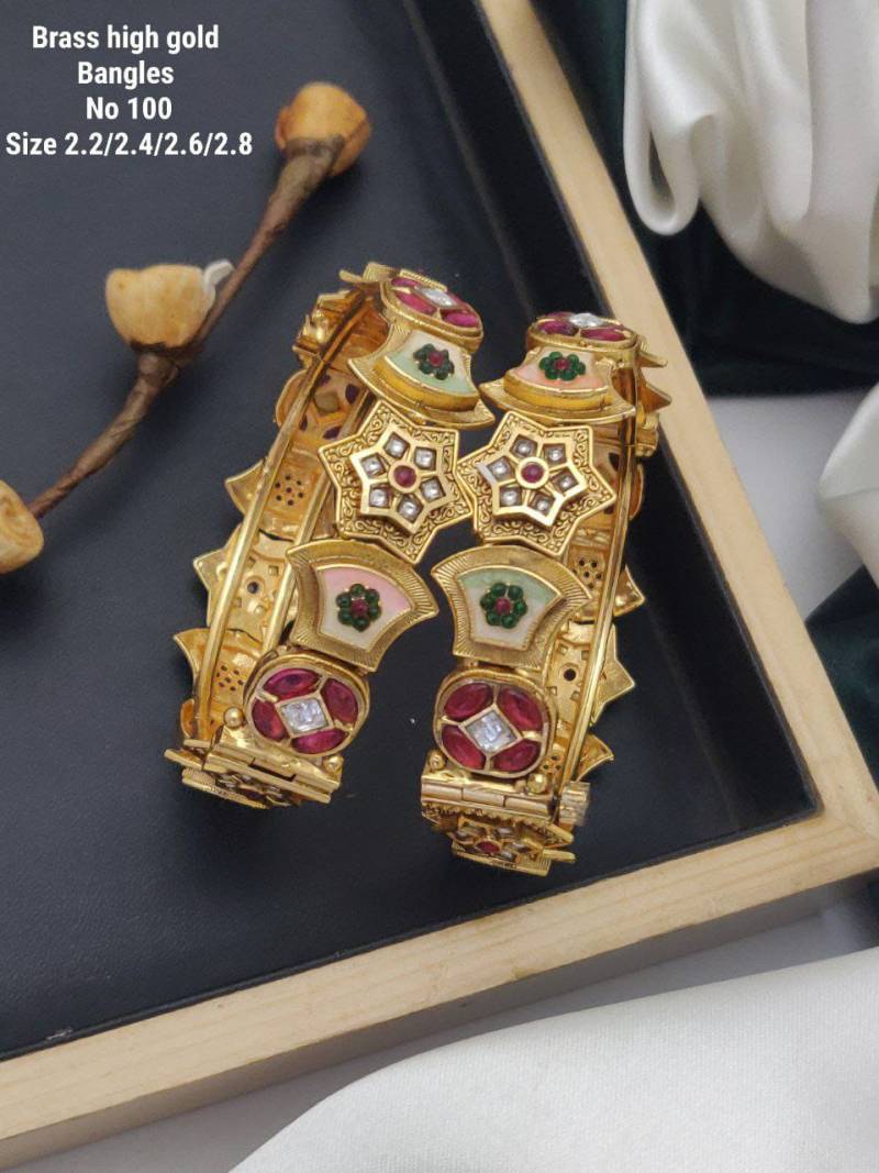 Brass High Gold Bangles 1