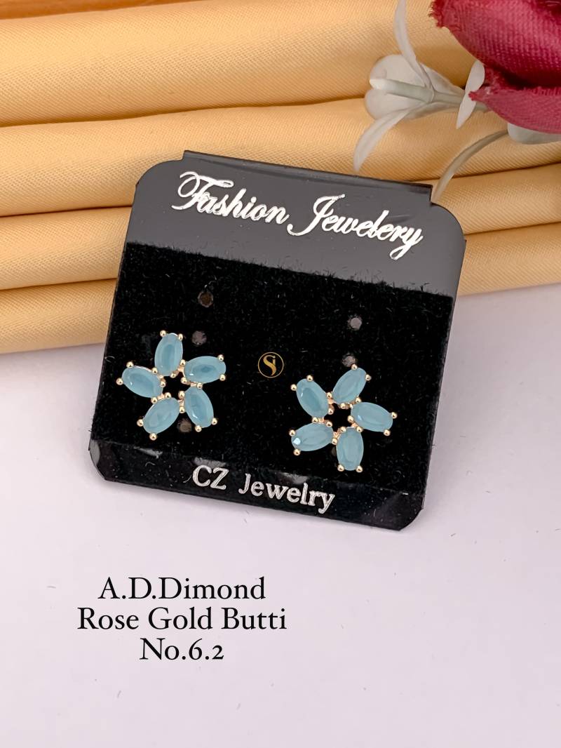 AD Diamond Rose Gold Butti 4 (22 Pcs)