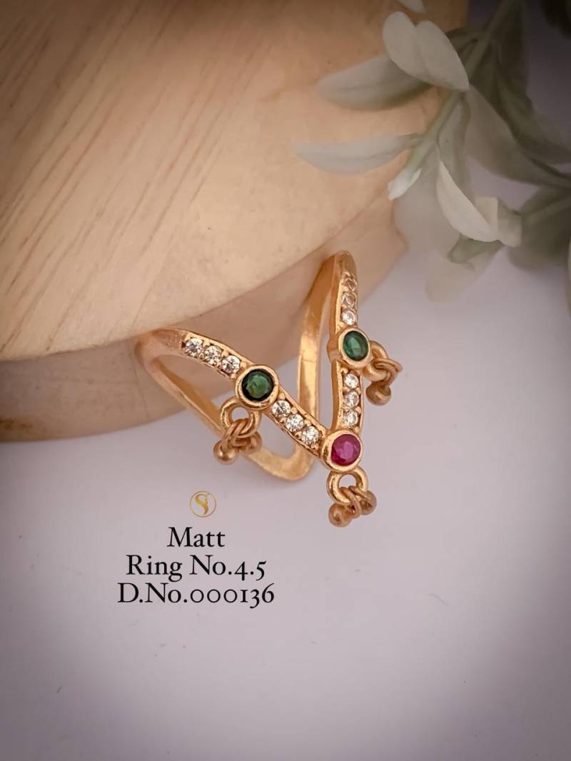 Ad Diamond Matt Golden Ring 3 (26 Pcs)