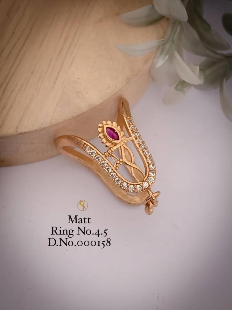 Ad Diamond Matt Golden Ring 3 (26 Pcs)