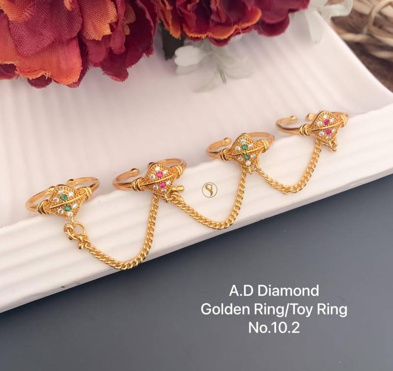 Ad Diamond Matt Golden Ring 4 (13 Pcs)