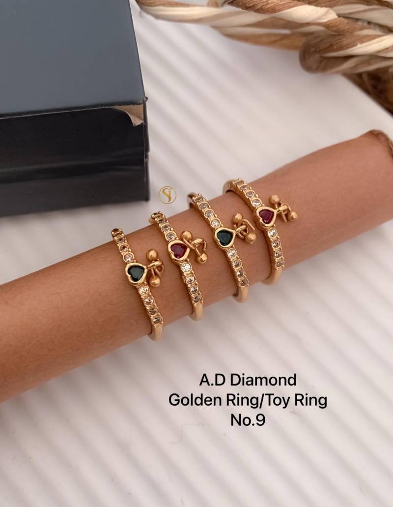 Ad Diamond Matt Golden Ring 4 (13 Pcs)