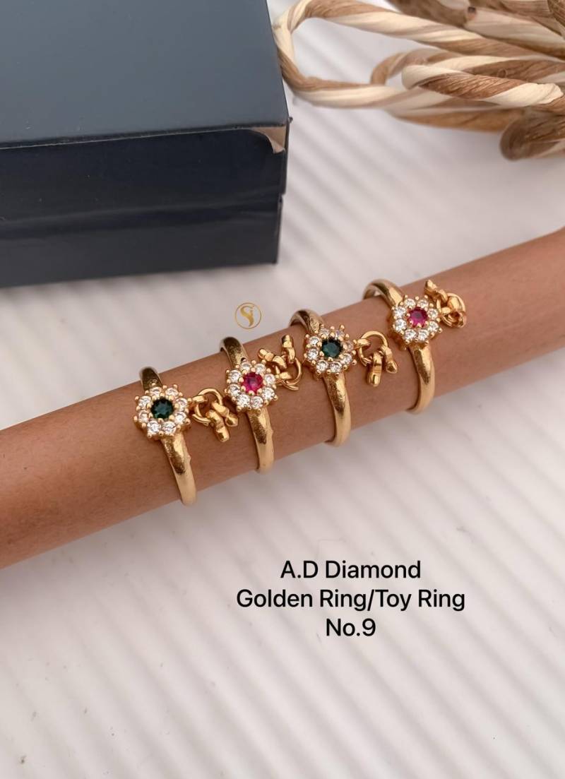 Ad Diamond Matt Golden Ring 4 (13 Pcs)