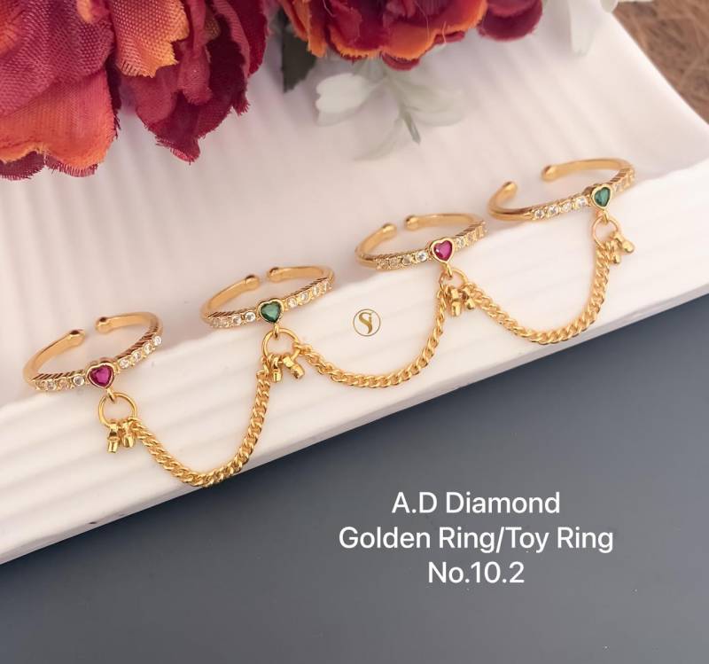 Ad Diamond Matt Golden Ring 4 (13 Pcs)