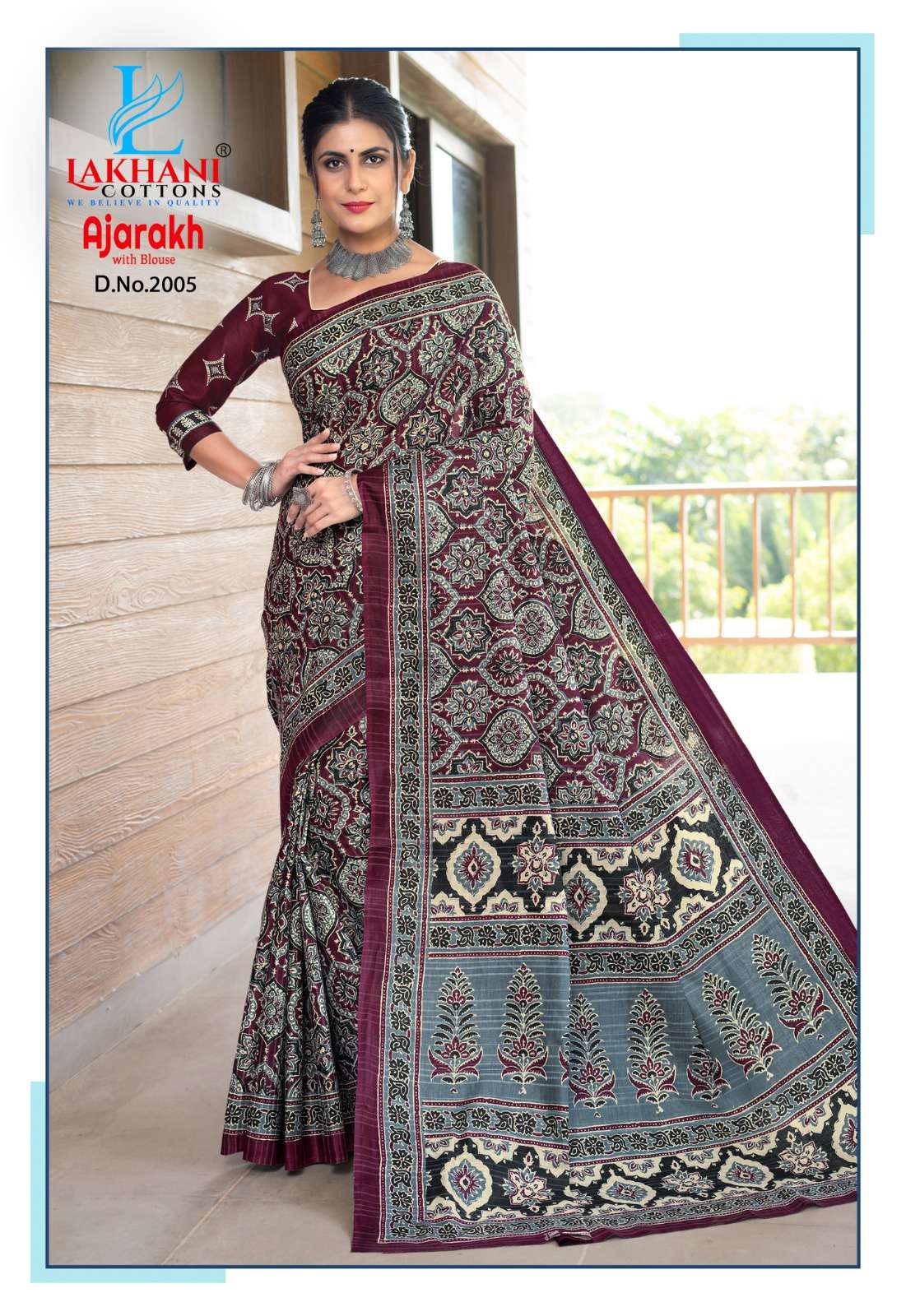 Lakhani Cotton Ajrakh Vol-2