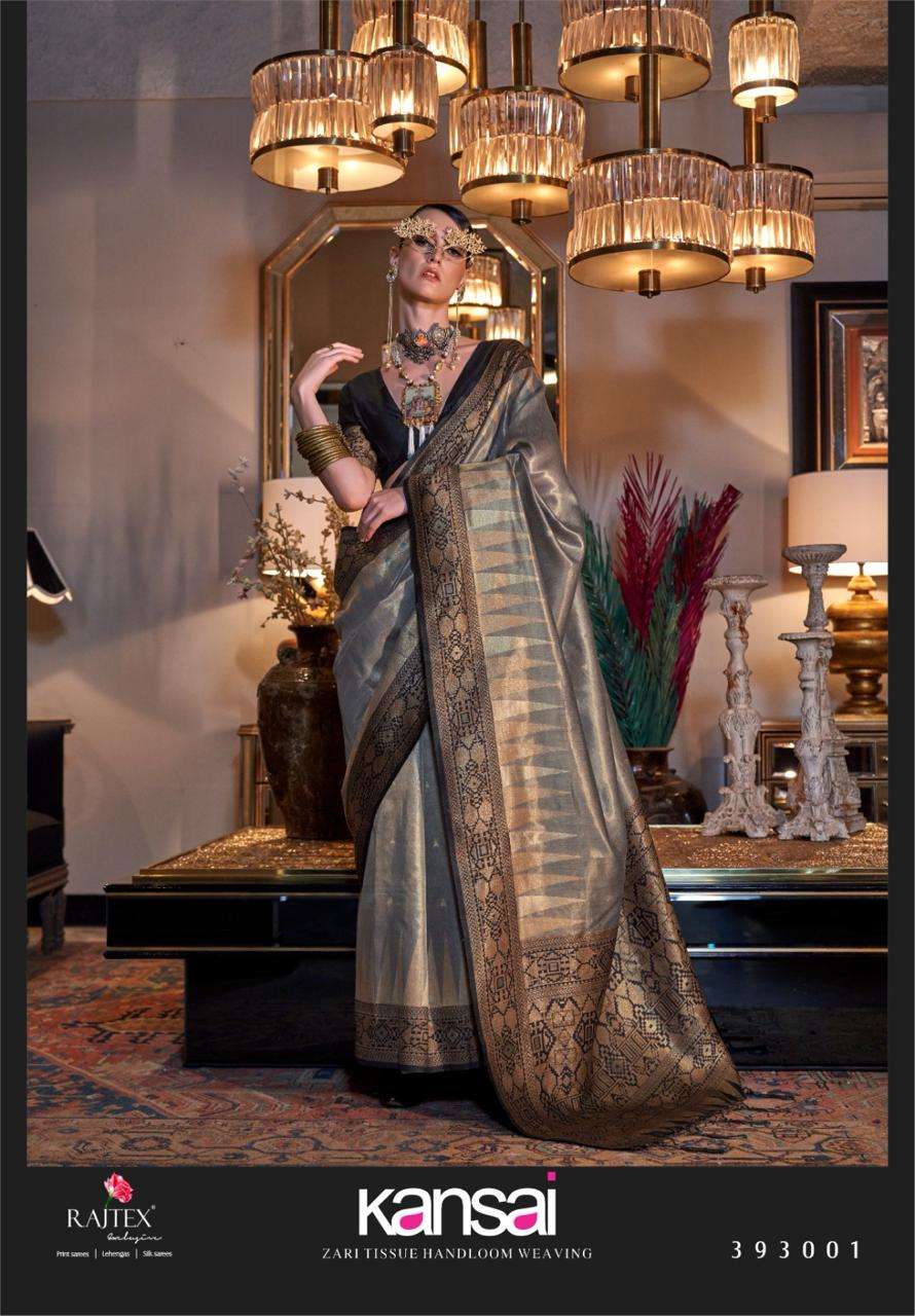 Rajtex Kansai Tissue Silk Festival Wear Sari Collection 393005