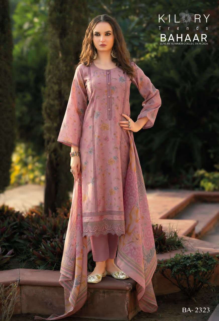Kilory Bahaar Digital Printed Fancy Suit Dress Material Wholesale - Amrah Wholesale