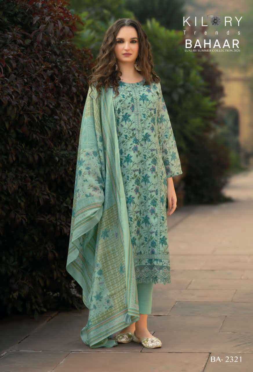 Kilory Bahaar Digital Printed Fancy Suit Dress Material Wholesale - Amrah Wholesale