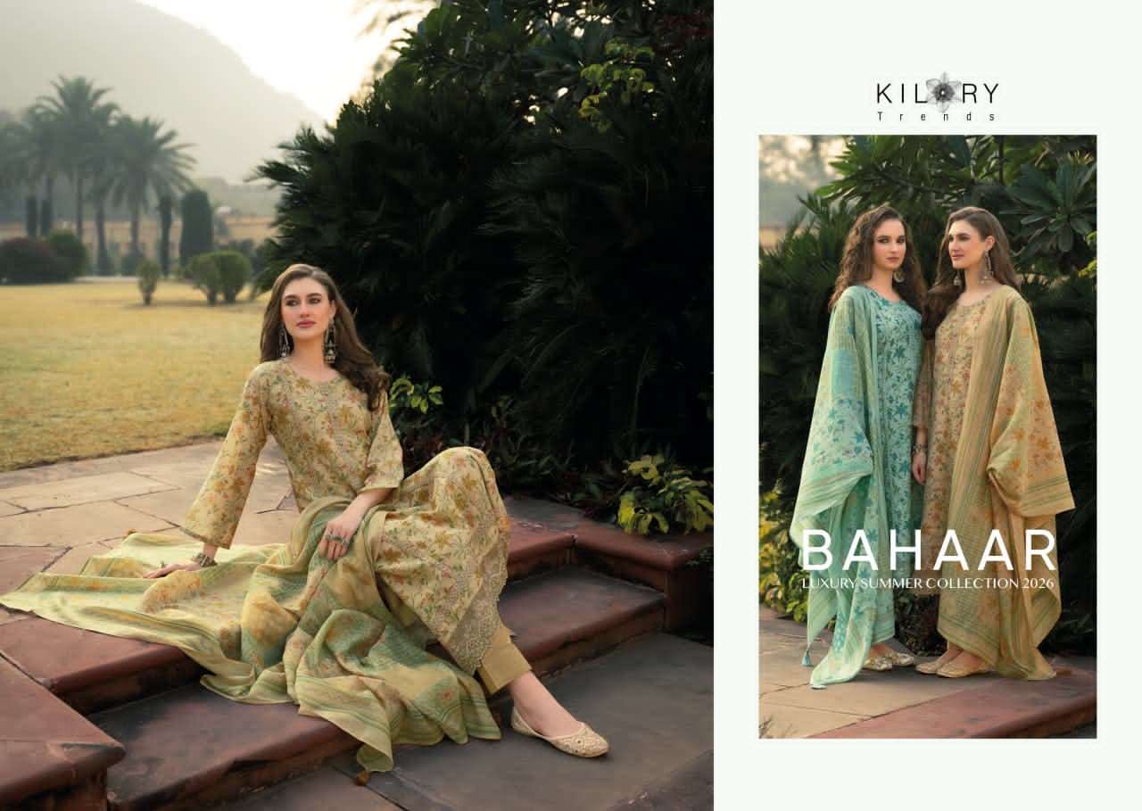 Kilory Bahaar Digital Printed Fancy Suit Dress Material Wholesale - Amrah Wholesale