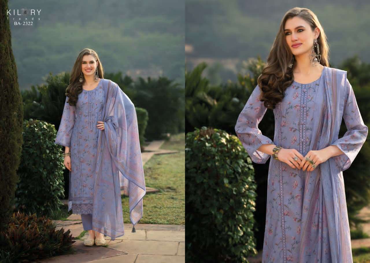 Kilory Bahaar Digital Printed Fancy Suit Dress Material Wholesale - Amrah Wholesale