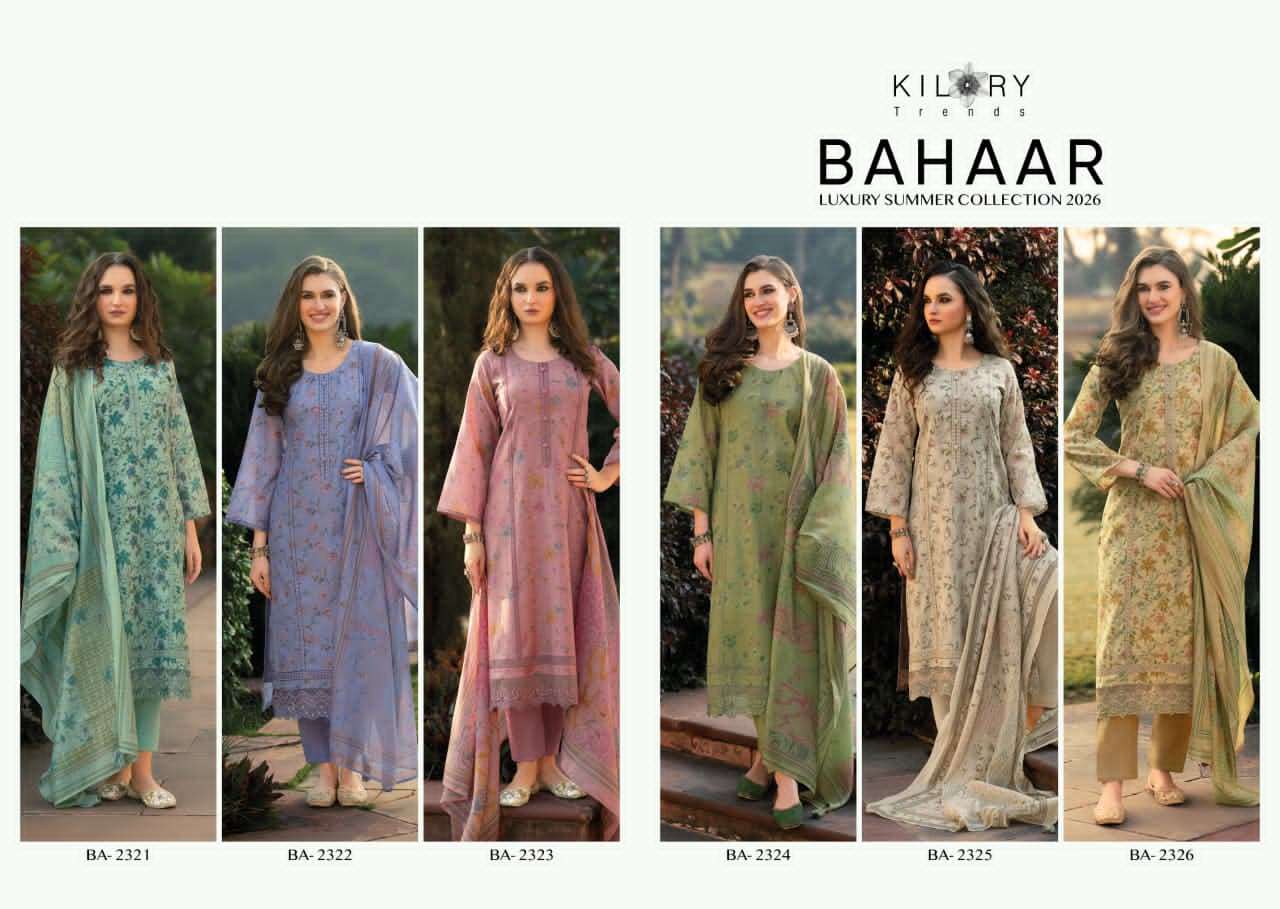 Kilory Bahaar Digital Printed Fancy Suit Dress Material Wholesale - Amrah Wholesale