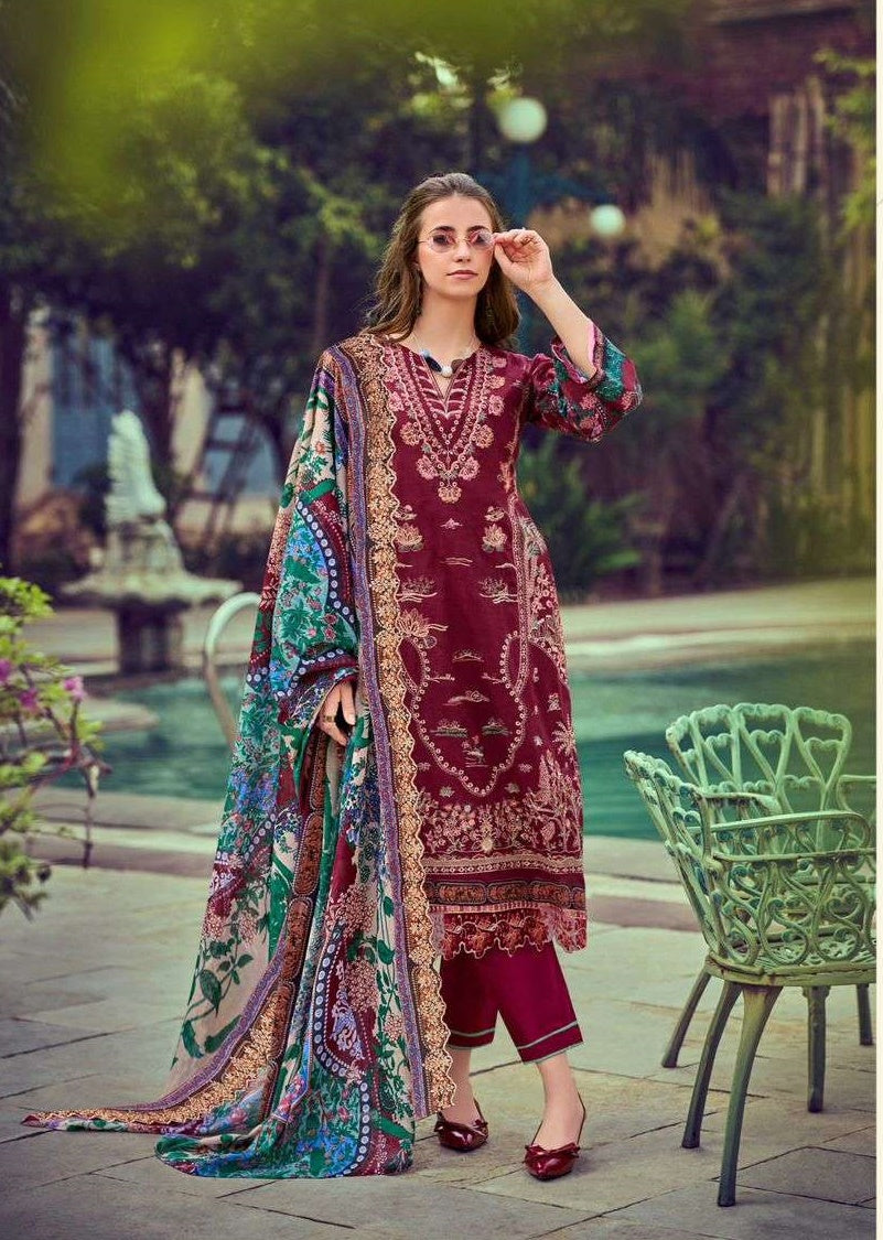Pakiza Prints Ziaaz Vol-01 Lawn Semi Stitched Suits – Wholesale