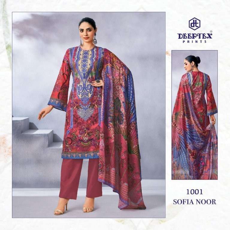 Deepttex Sofiya Noor Semi Stitched Lawn Cotton Suits Wholesale