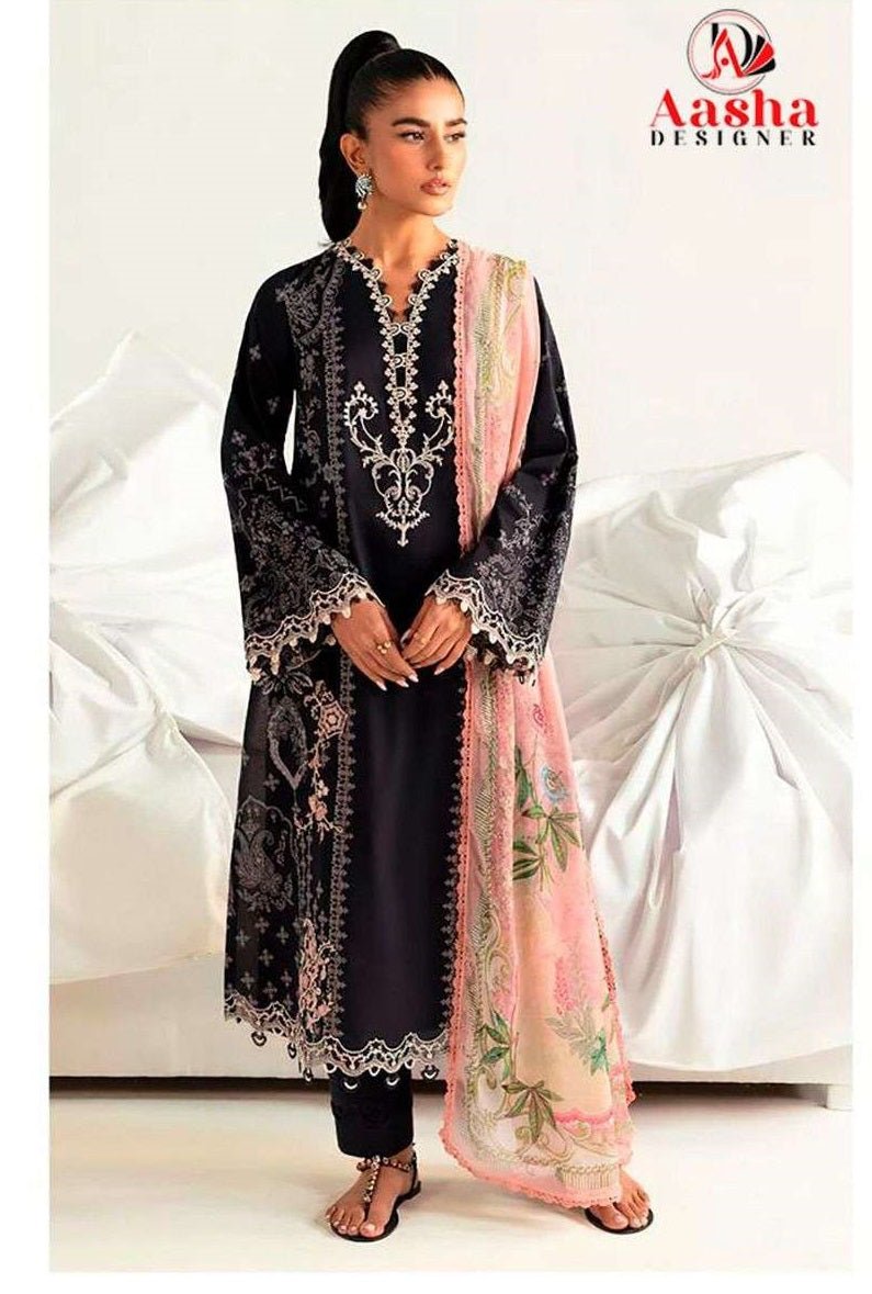 AASHA 1182 Cotton Pakistani Suit Wholesale Surat India - Amrah Wholesale