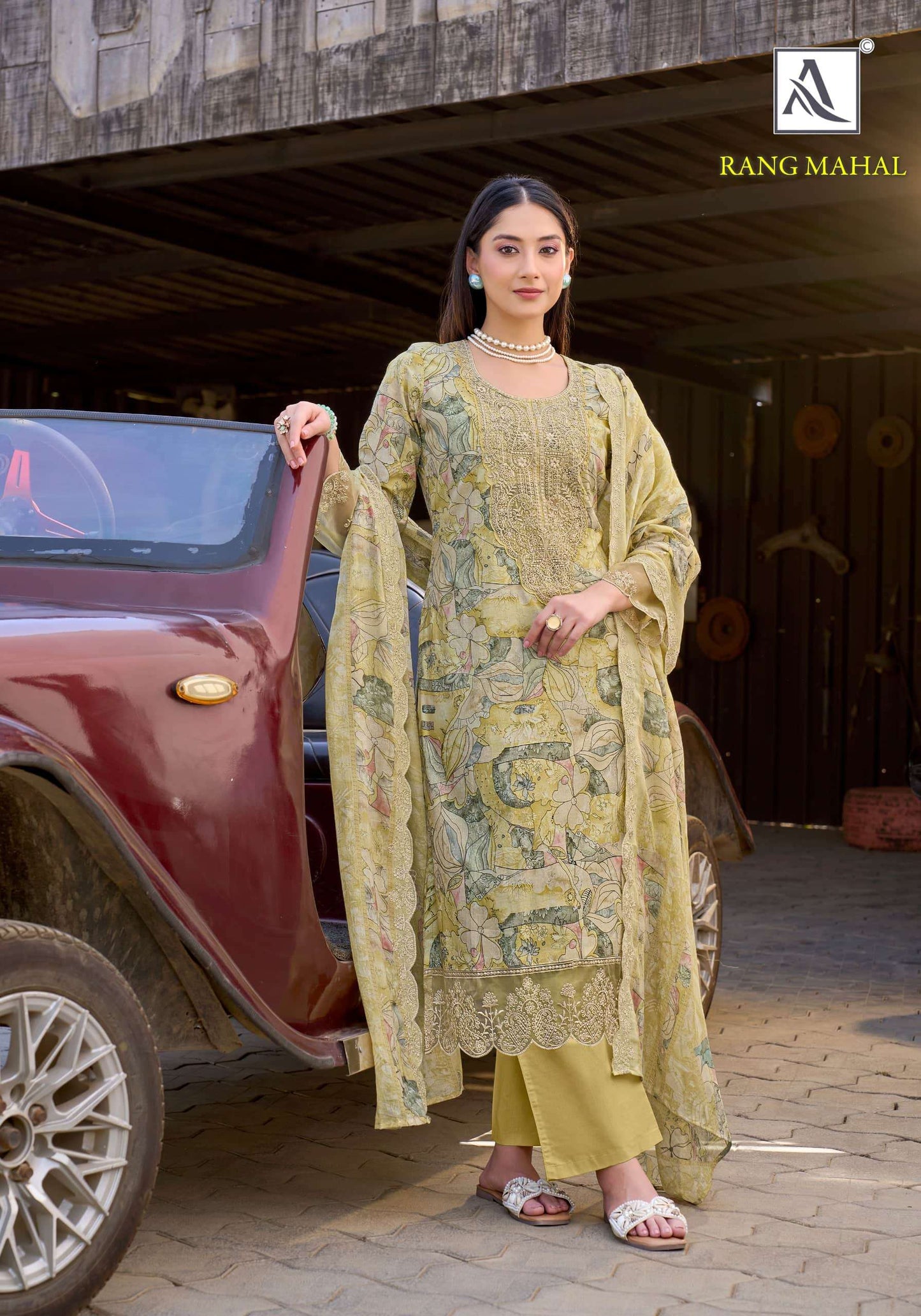 Alok Suit Rang Mahal Dress Material Wholesale Catalogue