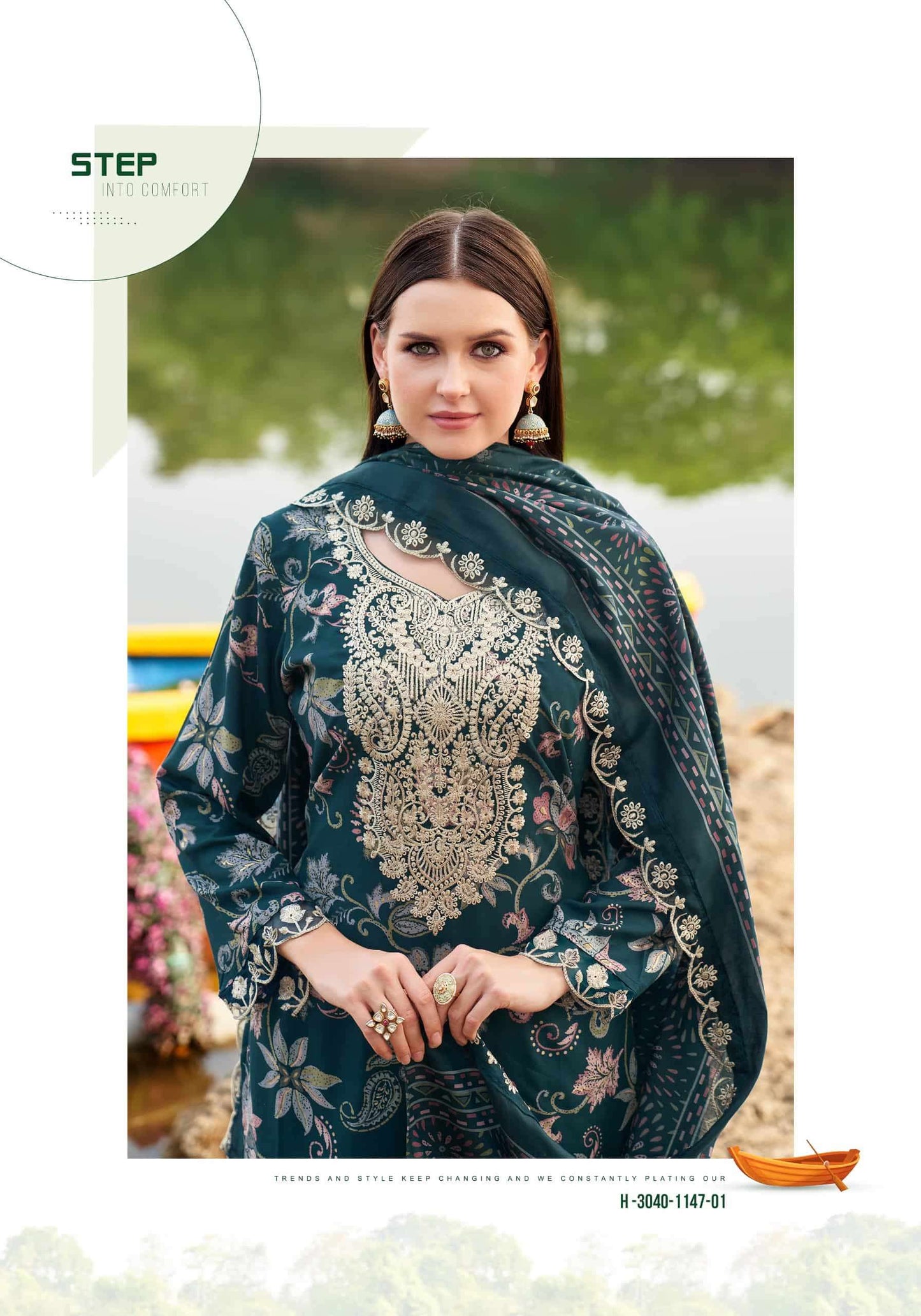Alok Suit Black Diamond Premium Edition 15 Rayon Dress Material