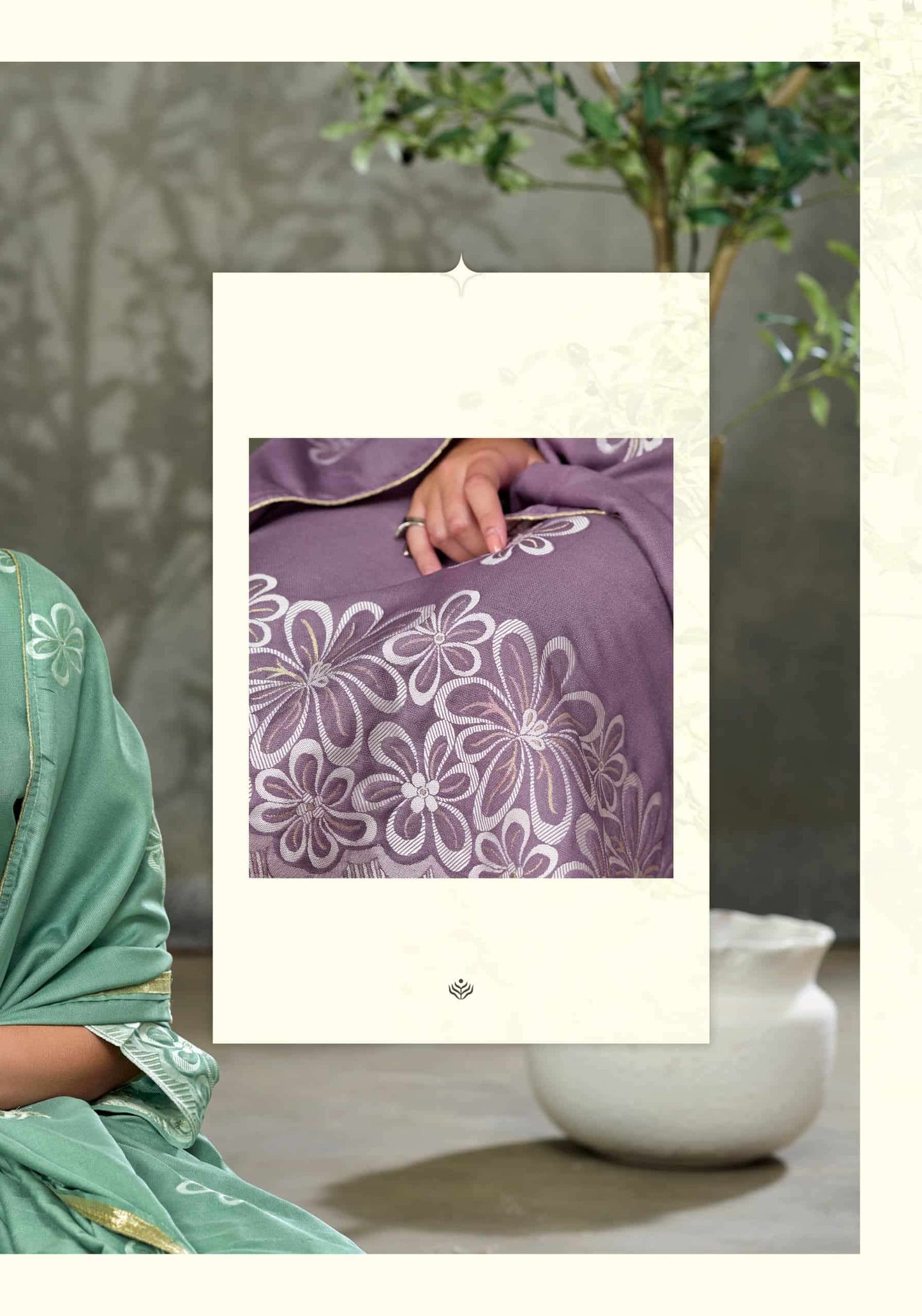 Alok Suit Copper Bloom Linen Designer Dress Material