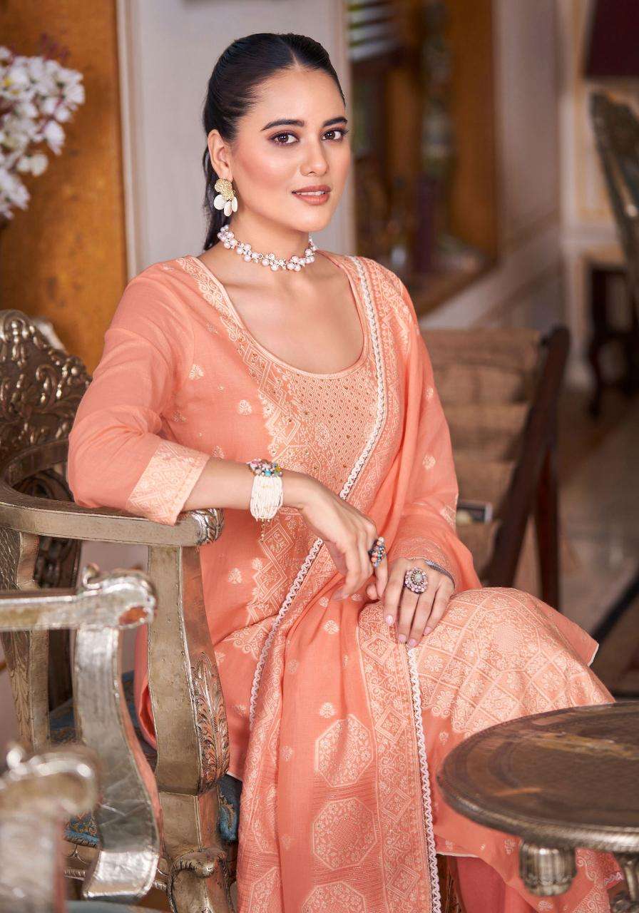 Alok Suit Himanshi Cotton Jacquard Dress Material - Amrah Wholesale