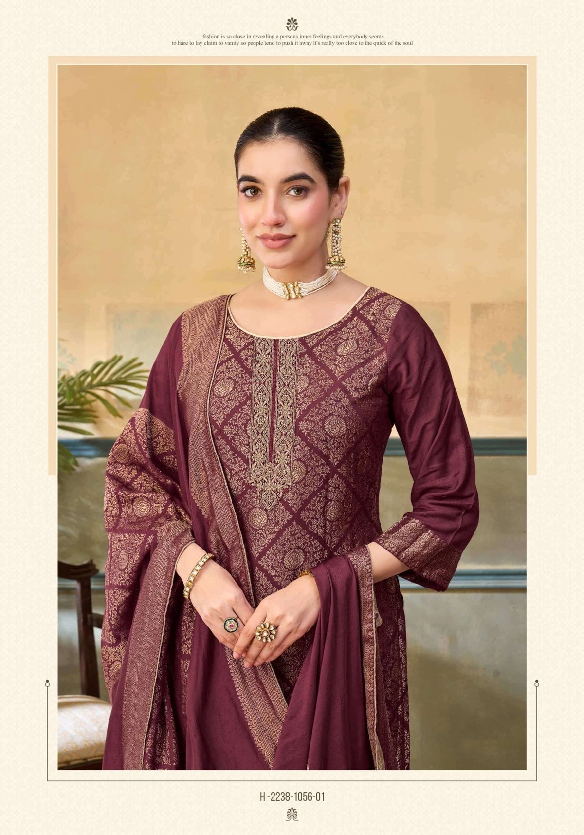 Alok Suit Sea Pearl Edition 3 Premium Viscose Muslin Jacquard Dress Material - Amrah Wholesale