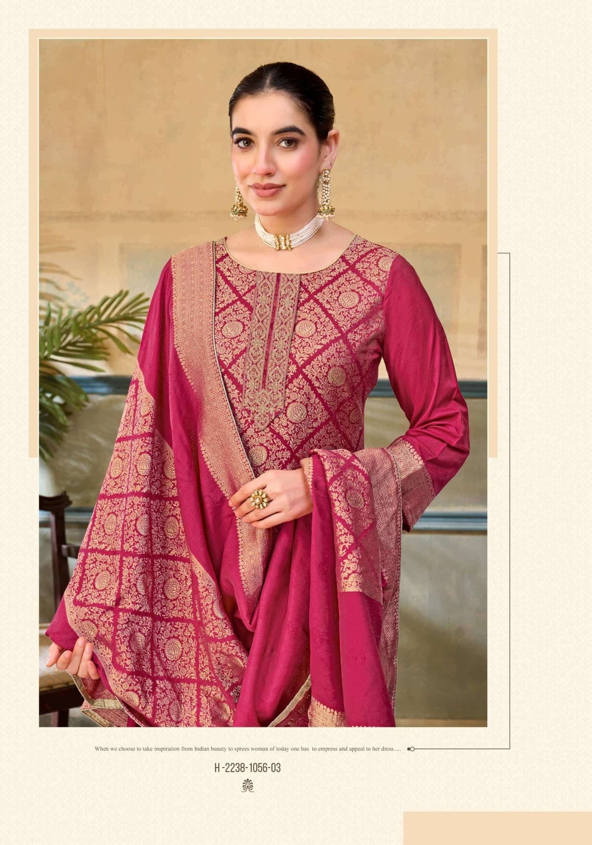 Alok Suit Sea Pearl Edition 3 Premium Viscose Muslin Jacquard Dress Material - Amrah Wholesale