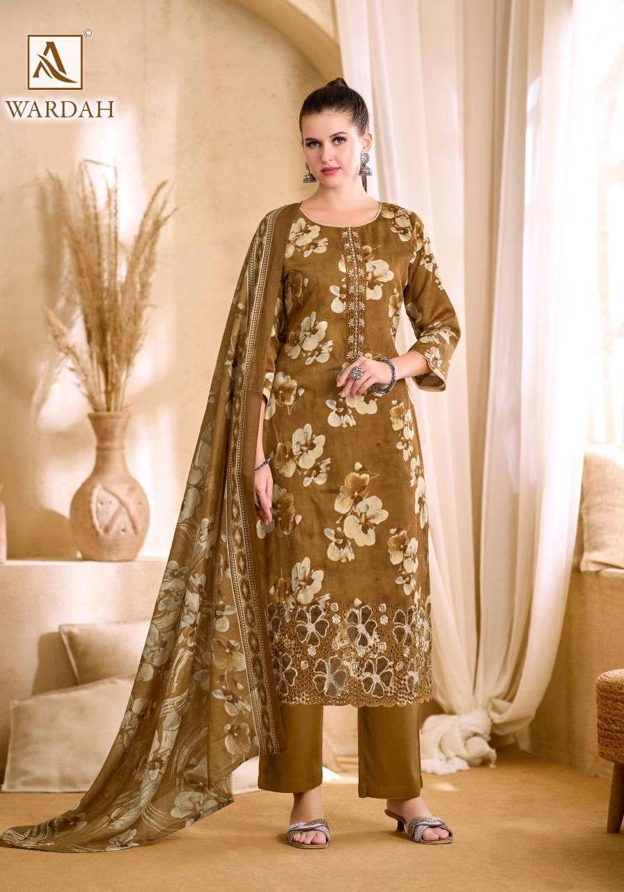 Alok Wardah Series Dress Material Wholesale Catalogue - Amrah Wholesale