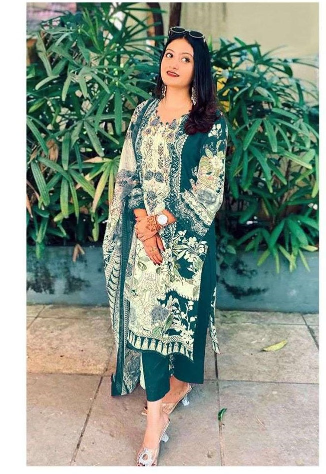 ALZOHAIB AZ-1369 Cotton Pakistani Suit Wholesale Surat India