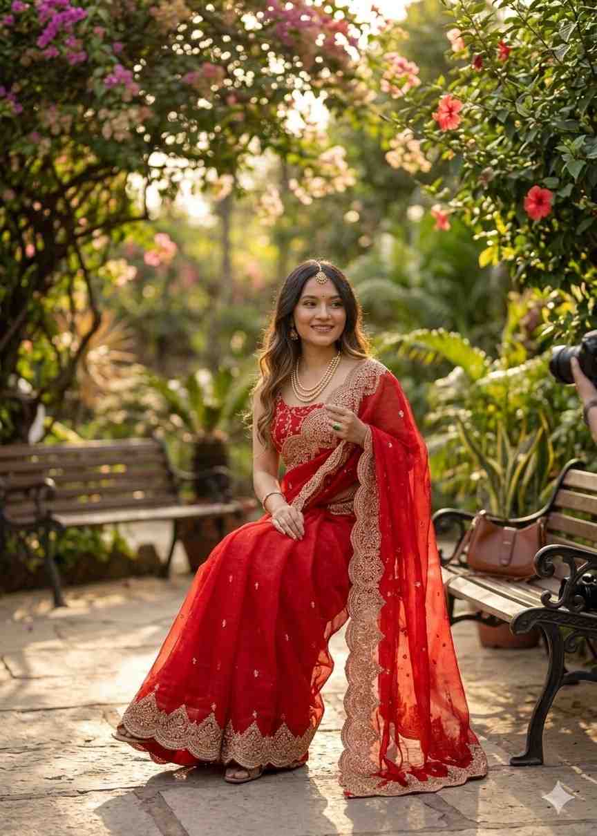 Kc 921 Fendy Chiffon Sequins Saree Collection - Amrah Wholesale