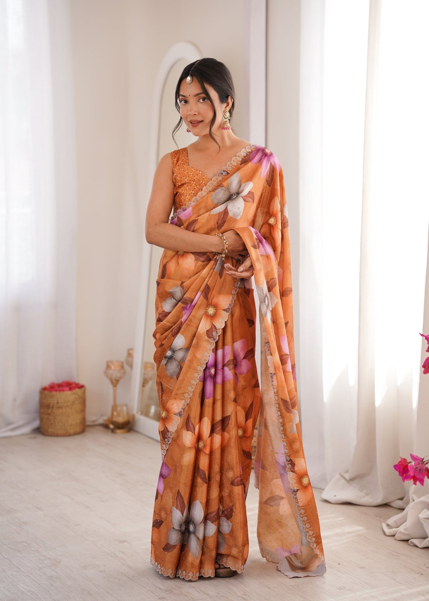 Amrah Sanket Vol 1 Chinon Saree Collection - Amrah Wholesale