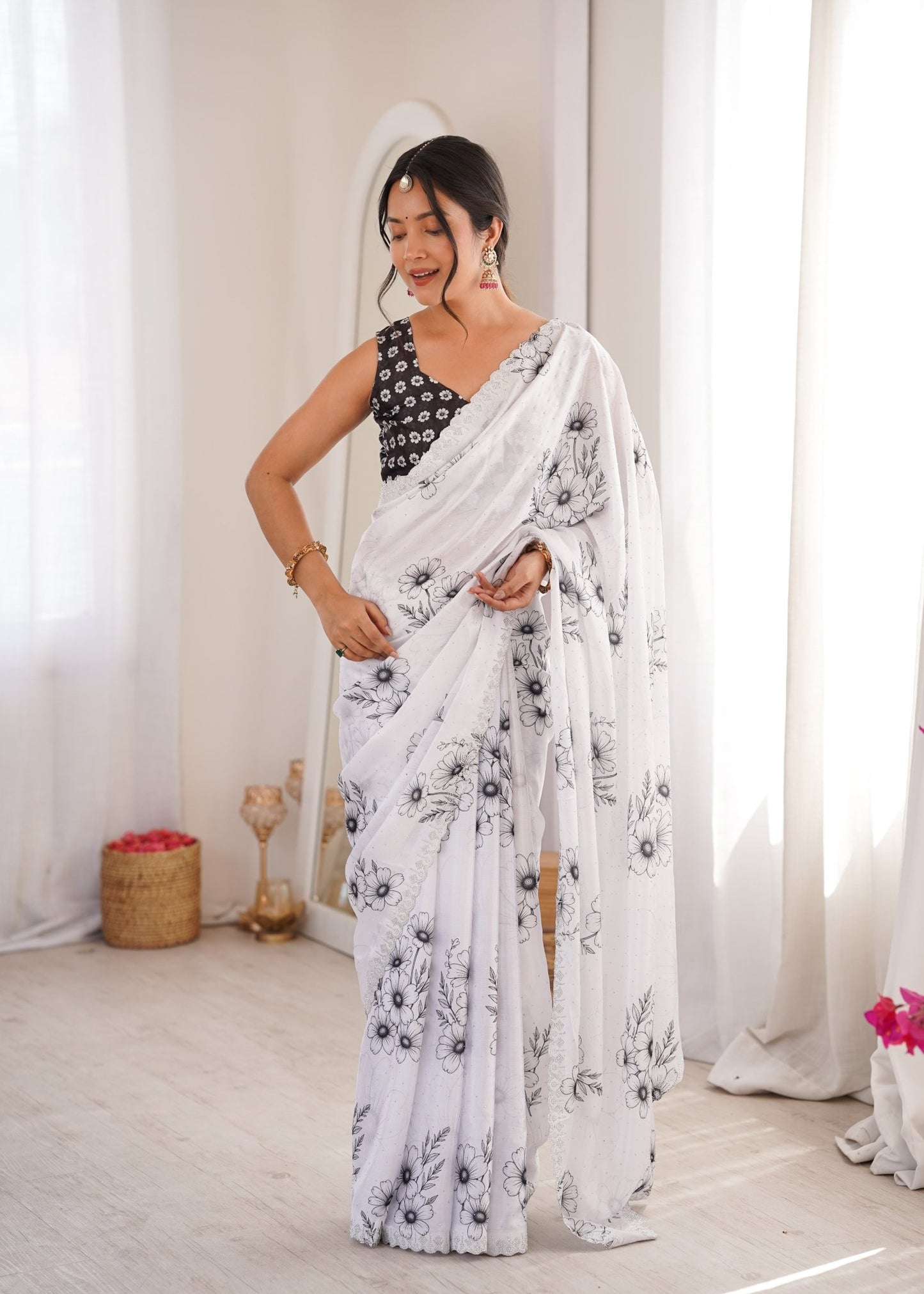 Amrah Sanket Vol 1 Chinon Saree Collection - Amrah Wholesale