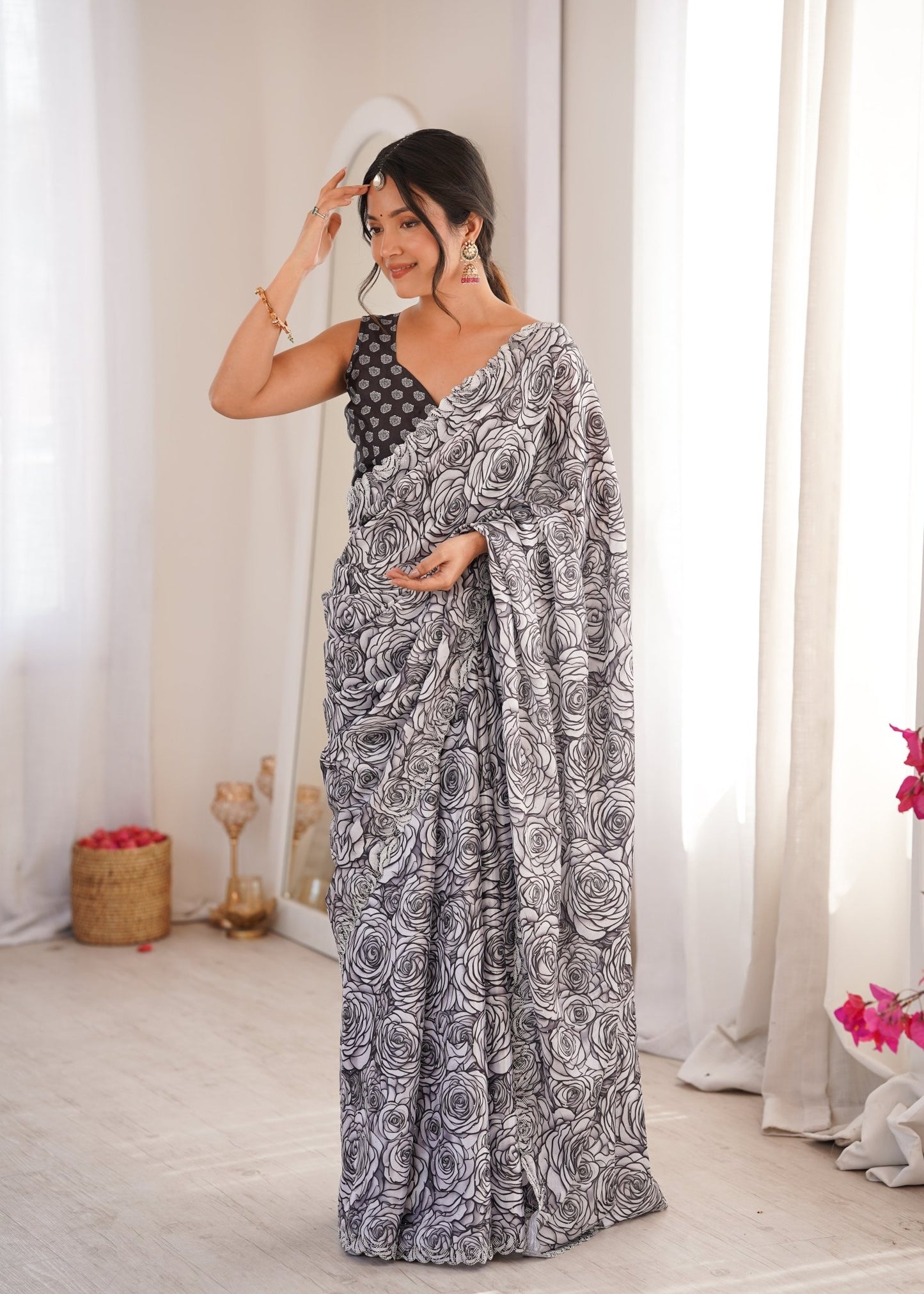 Amrah Sanket Vol 1 Chinon Saree Collection - Amrah Wholesale