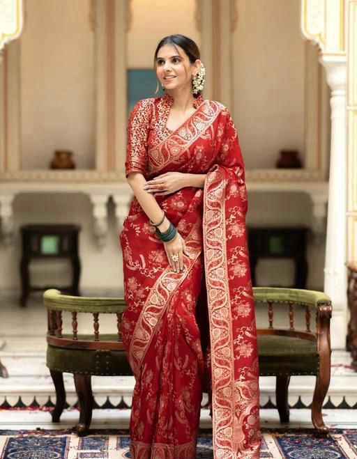 Amrah Soft Silk 5072 Lichi Silk Saree - Amrah Wholesale
