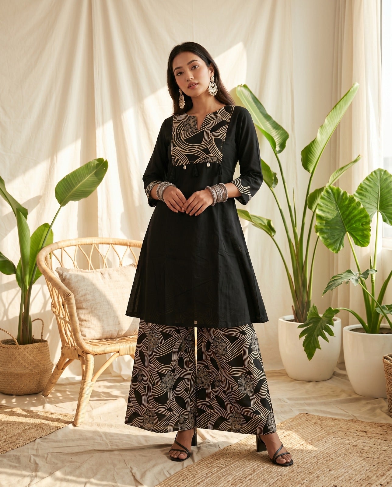 Amrah Wholesale Naisha K 1028 Cotton Manual Work Kurti Pant Set