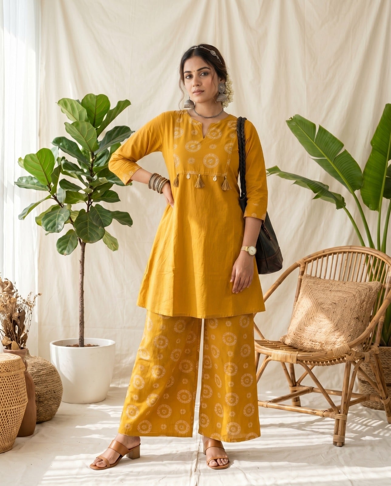 Amrah Wholesale Naisha K 1028 Cotton Manual Work Kurti Pant Set