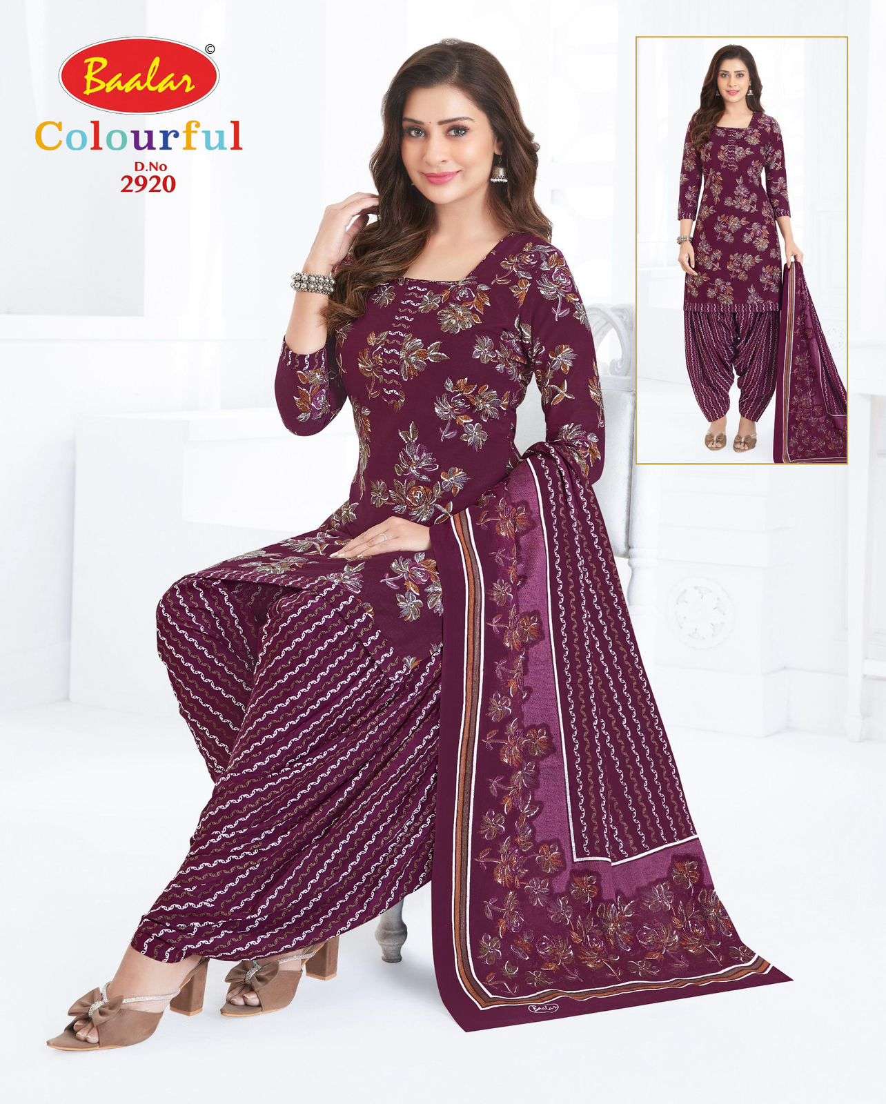 Baalar Colourful Vol 29 Pure Cotton Dress Material - Amrah Wholesale