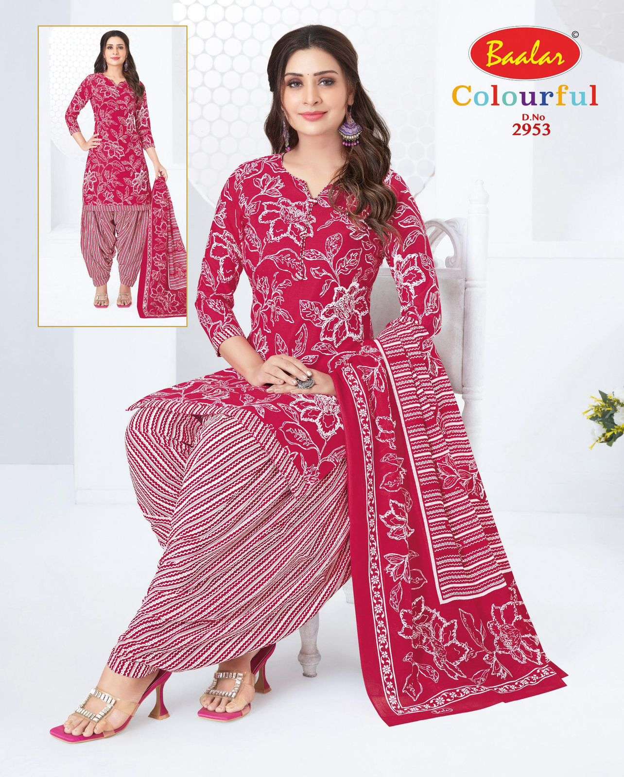 Baalar Colourful Vol 29 Pure Cotton Dress Material - Amrah Wholesale