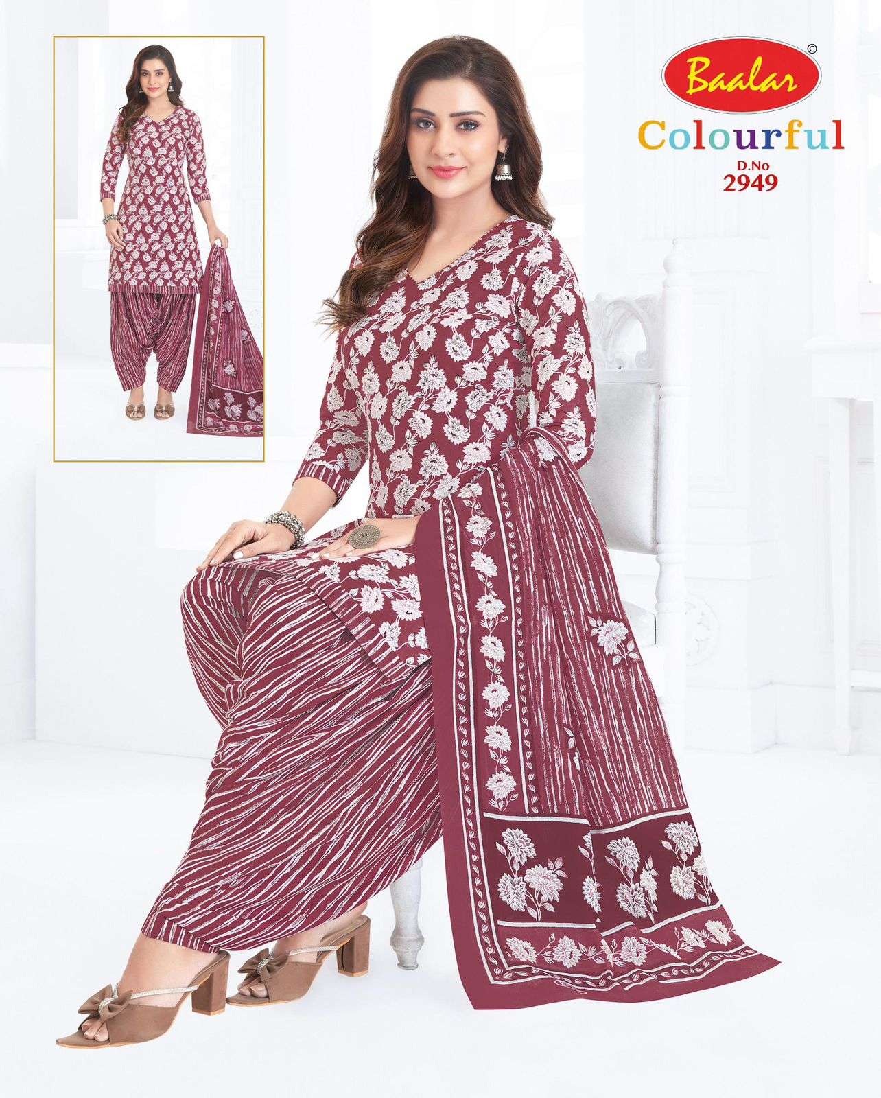 Baalar Colourful Vol 29 Pure Cotton Dress Material - Amrah Wholesale