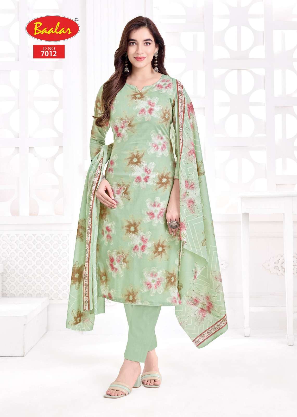 Baalar Pashmina Vol 7 Heavy Lawn Cotton Dress Material - Amrah Wholesale