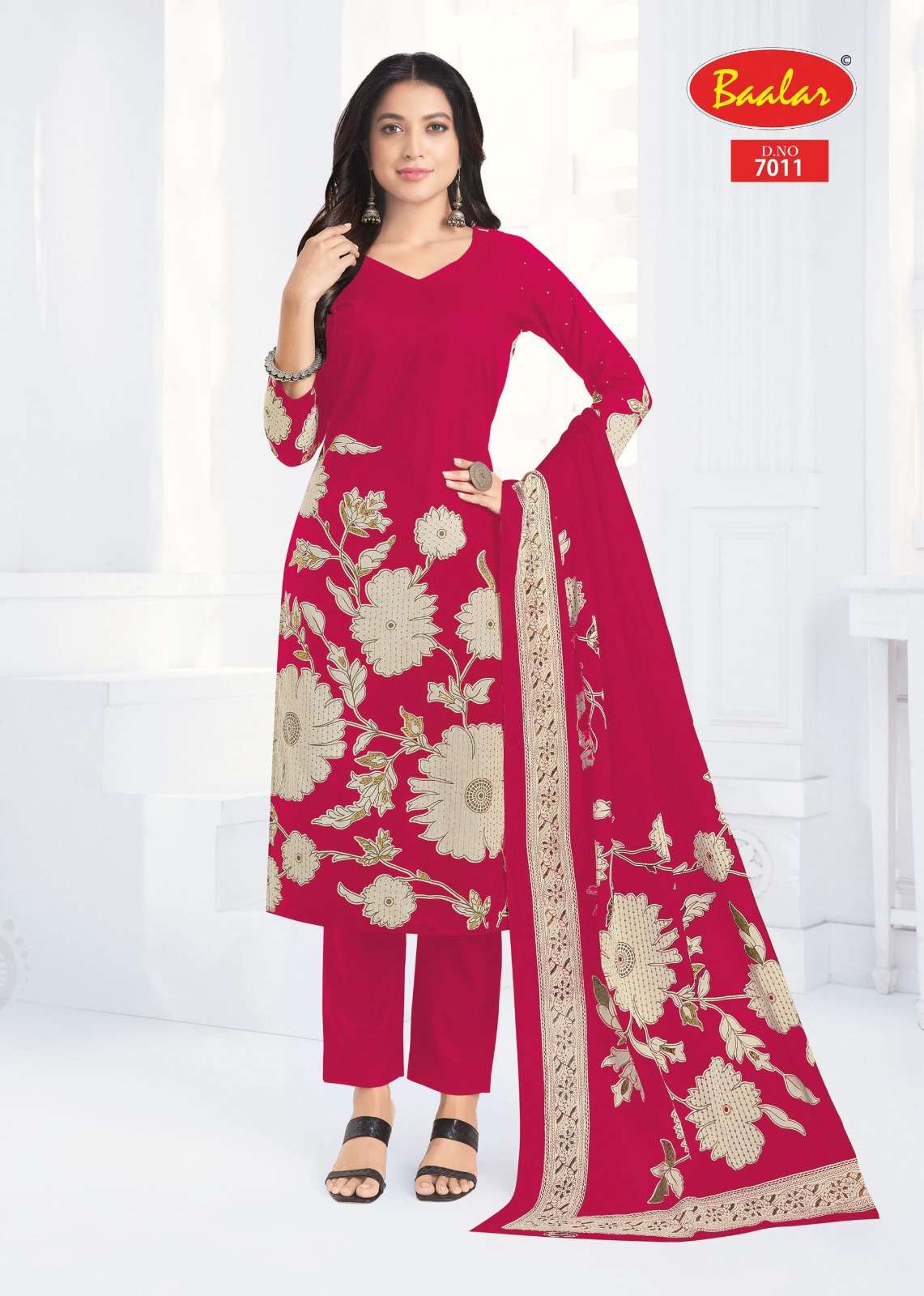 Baalar Pashmina Vol 7 Heavy Lawn Cotton Dress Material - Amrah Wholesale