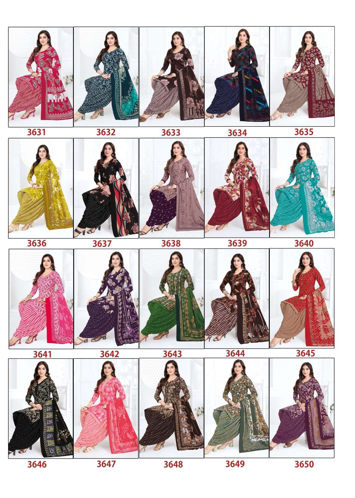 Baalar Fabrics Zaara Vol 36 Heavy Cotton Printed Dress Material