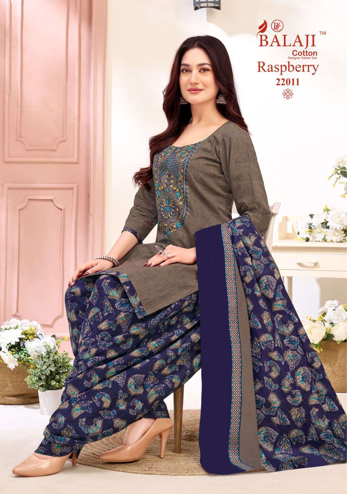 Balaji Cotton Raspberry Vol - 22 Cotton Dress Material Wholesale Surat India - Amrah Wholesale