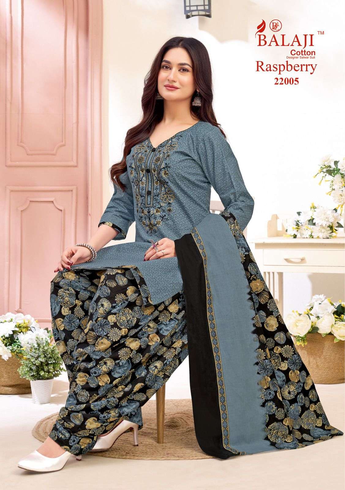 Balaji Cotton Raspberry Vol - 22 Cotton Dress Material Wholesale Surat India - Amrah Wholesale