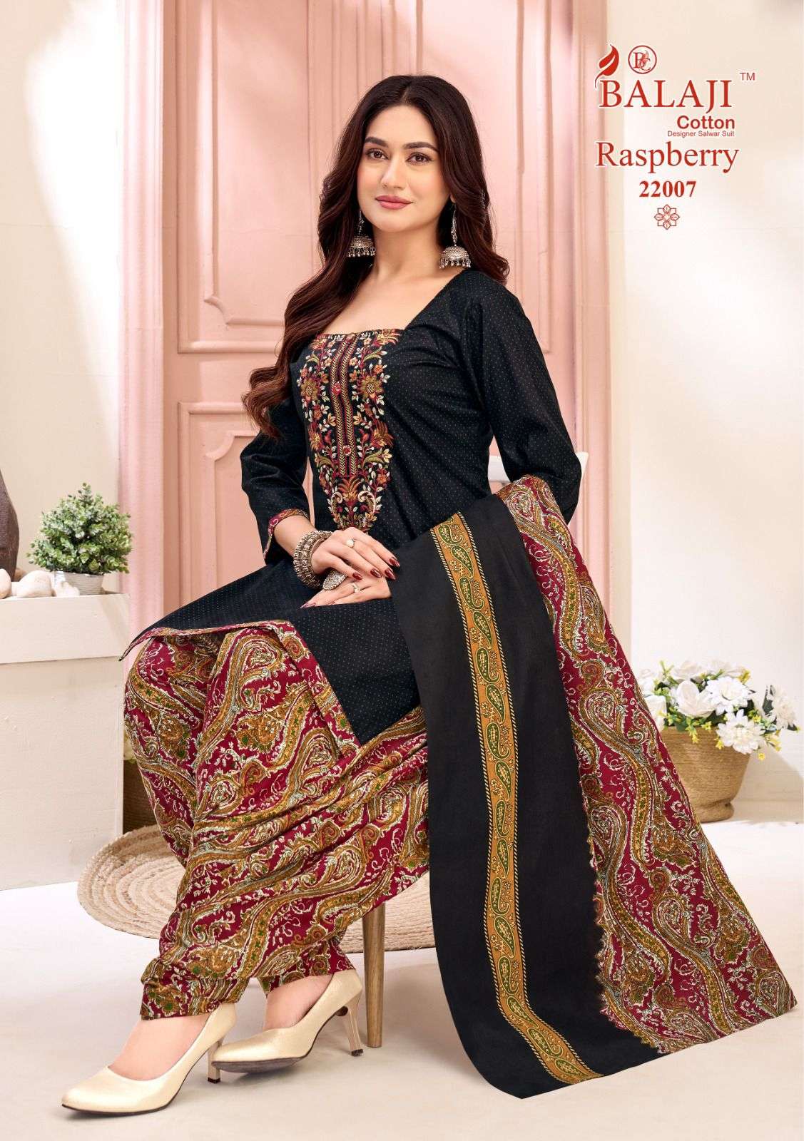 Balaji Cotton Raspberry Vol - 22 Cotton Dress Material Wholesale Surat India - Amrah Wholesale