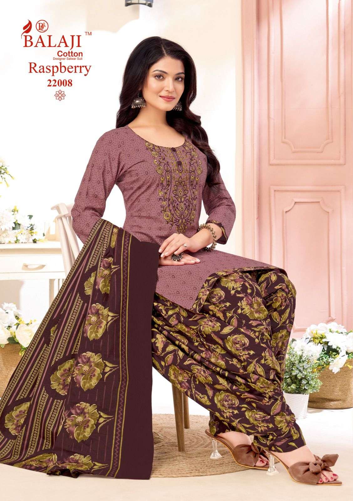 Balaji Cotton Raspberry Vol - 22 Cotton Dress Material Wholesale Surat India - Amrah Wholesale