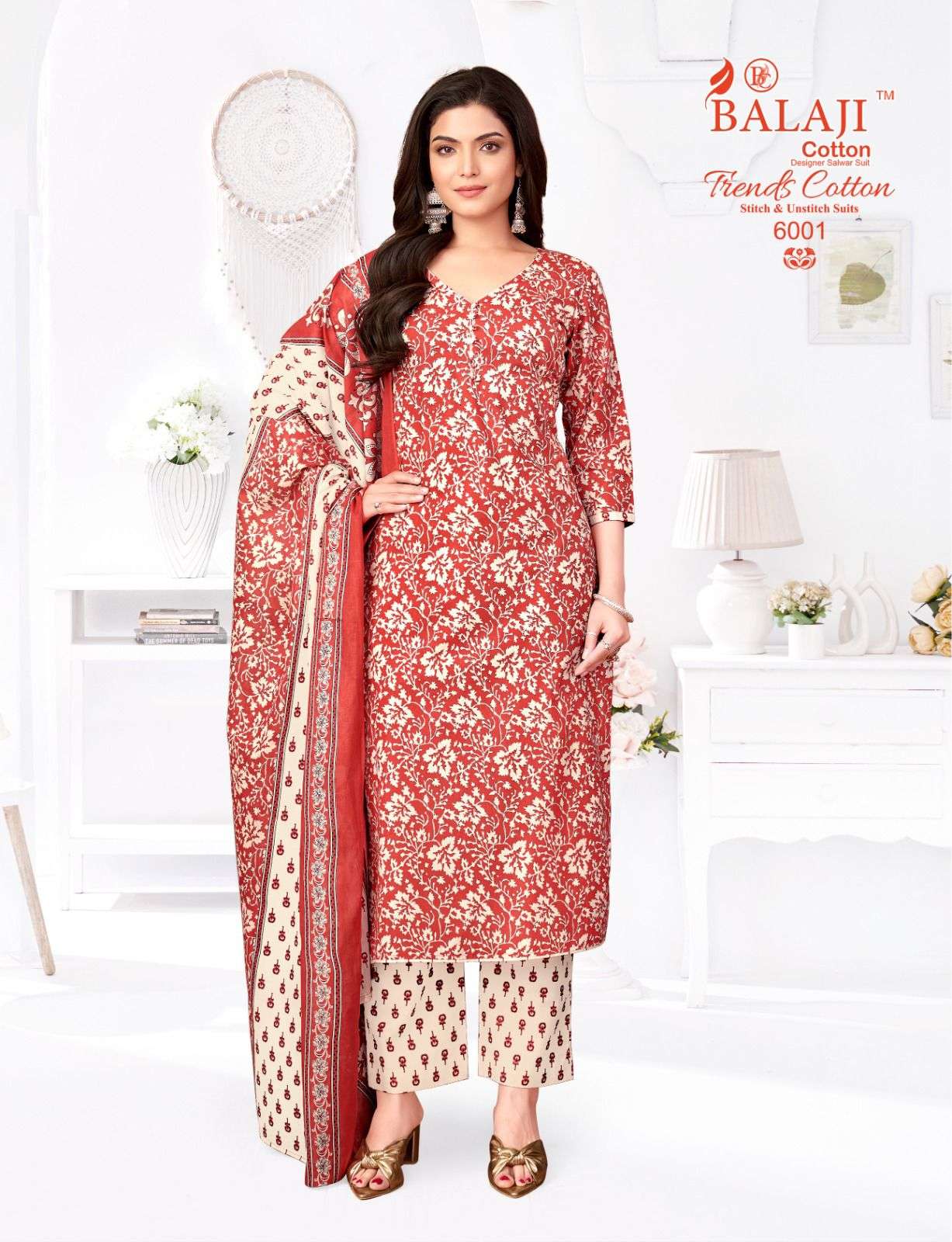 Balaji Cotton Trends Cotton Vol - 6 Dress Material Wholesale Catalogue - Amrah Wholesale