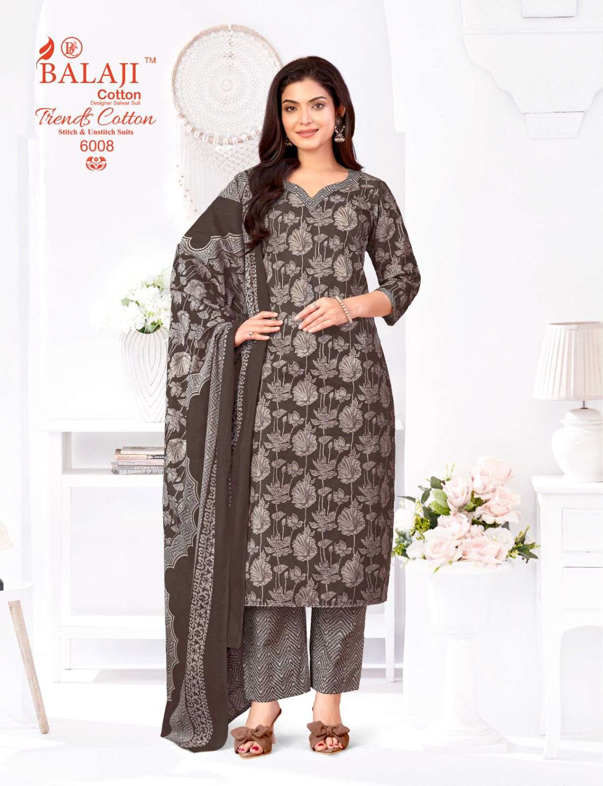 Balaji Cotton Trends Cotton Vol - 6 Dress Material Wholesale Catalogue - Amrah Wholesale