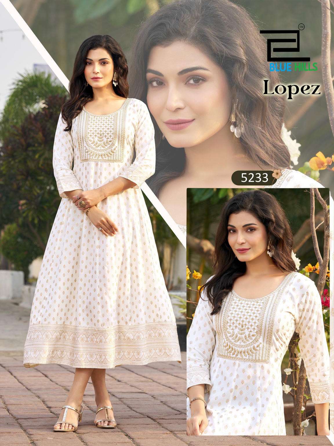 Blue Hills Lopez Series Rayon Anarkali Gown Wholesale Catalogue - Amrah Wholesale
