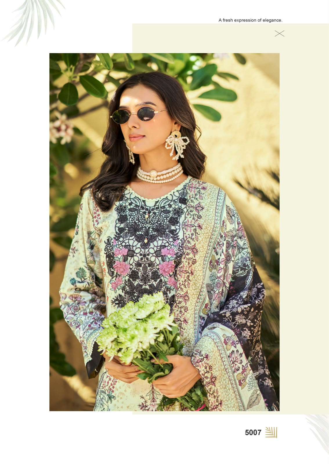 Cosmos Needle Wonder Vol 5 Lawn Cotton Pakistani Suit - Amrah Wholesale